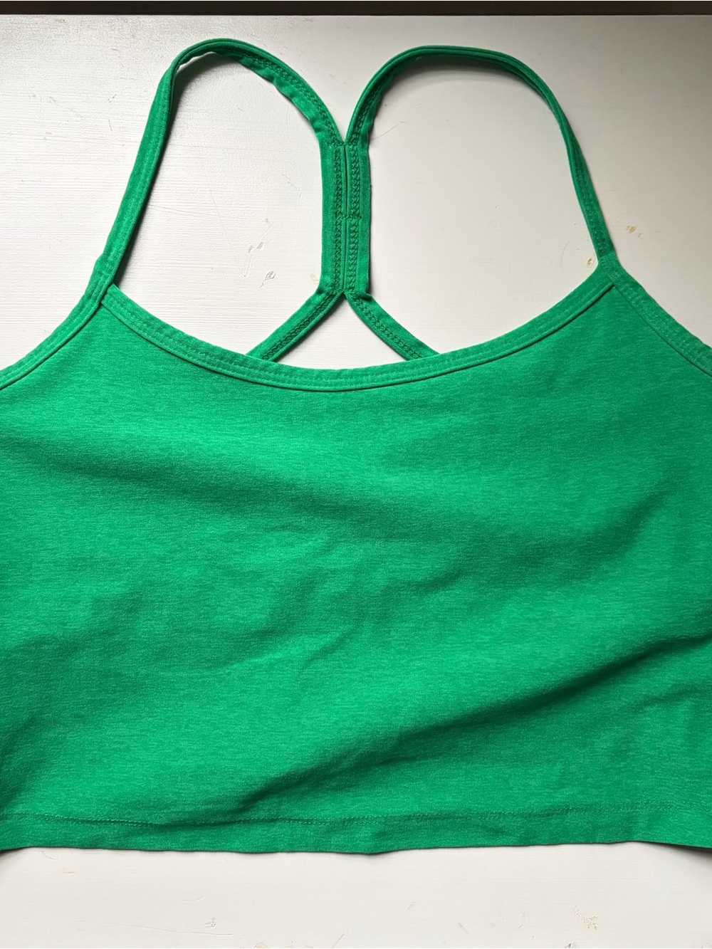 Beyond Yoga Green Spacedye Slim Racerback Cropped Tank Top Size Women’s Medium